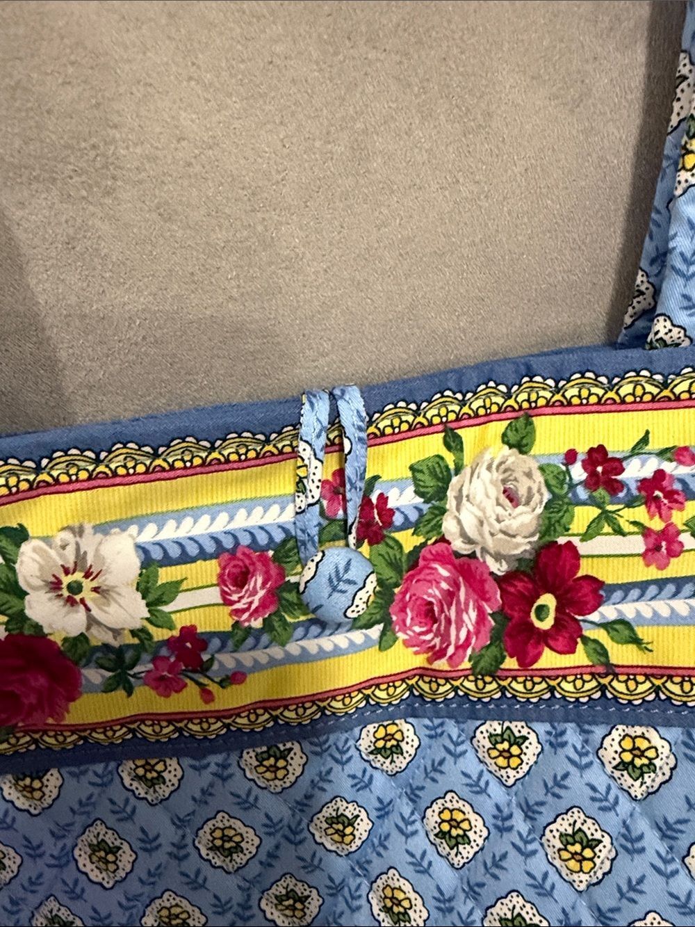 Vera Bradley Heritage Collection Original Tote Elizabeth Blue NWOT - Picture 2 of 12
